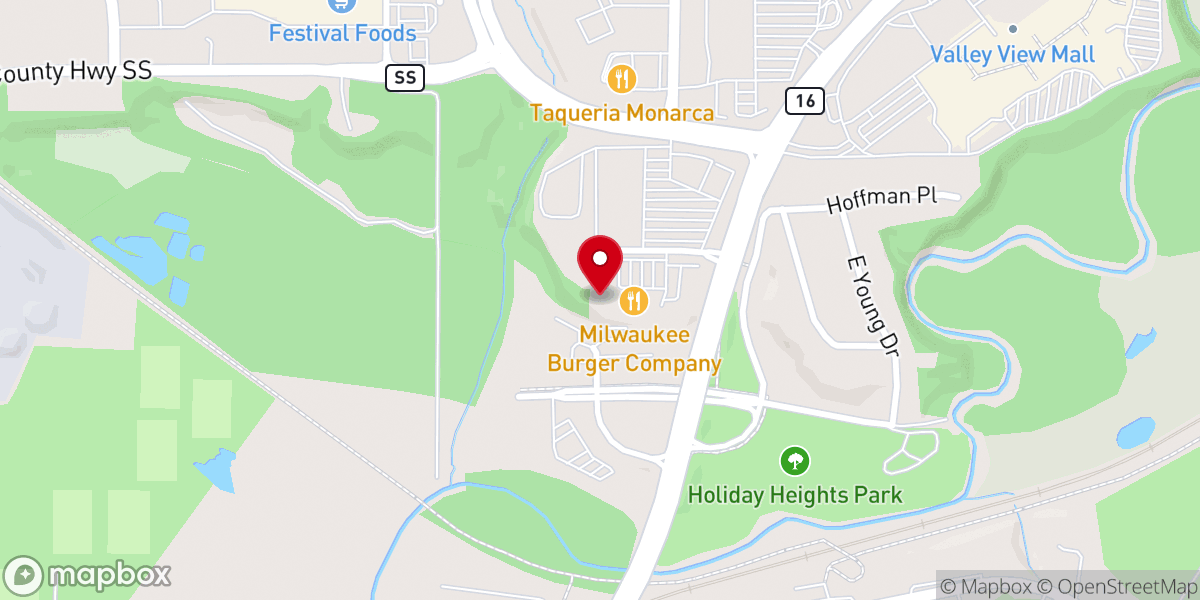Map showing location of Coulee Rock Community Church