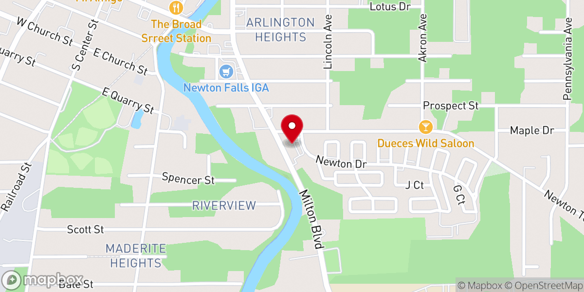 Map showing location of St. Mary and St. Joseph Church