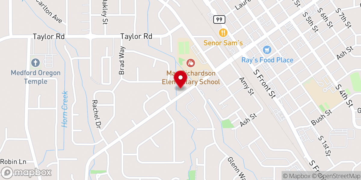 Map showing location of Petra Baptist Fellowship