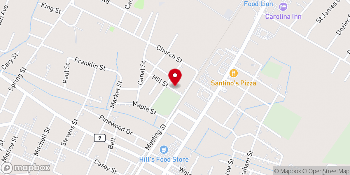 Map showing location of St Stephens AME Church