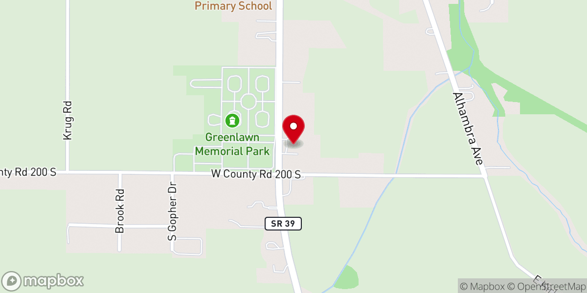Map showing location of Memorial Parkway Church of Christ