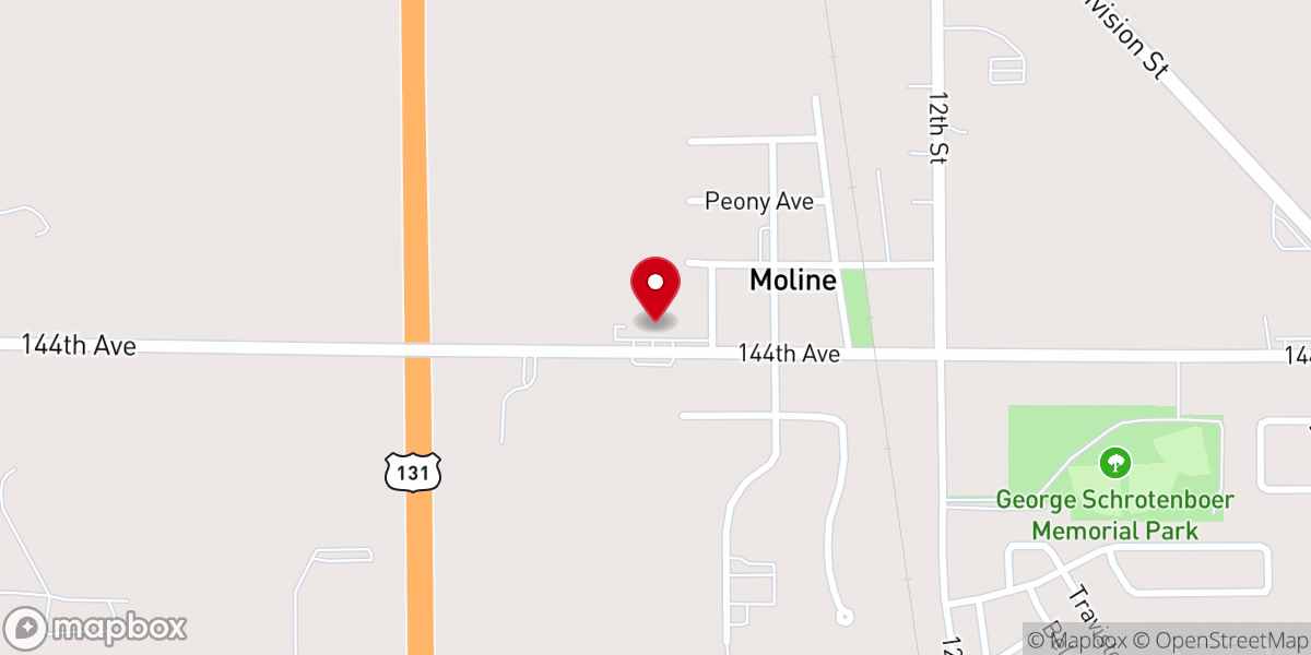 Map showing location of Living Hope OPC