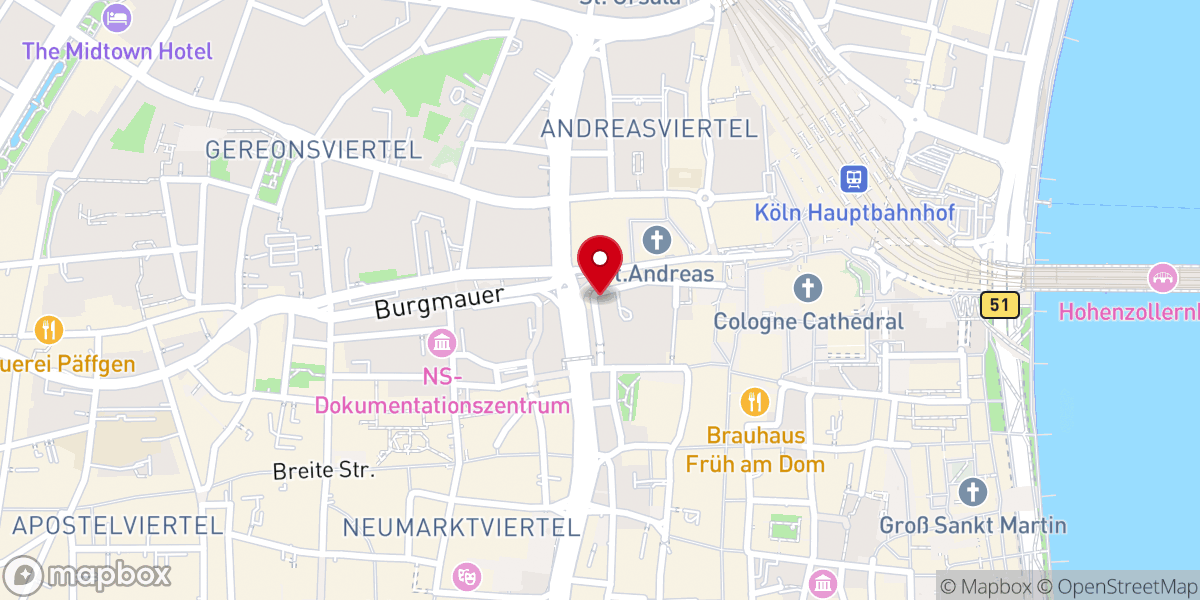 Map showing location of Kapelle St. Maria ad Ortum