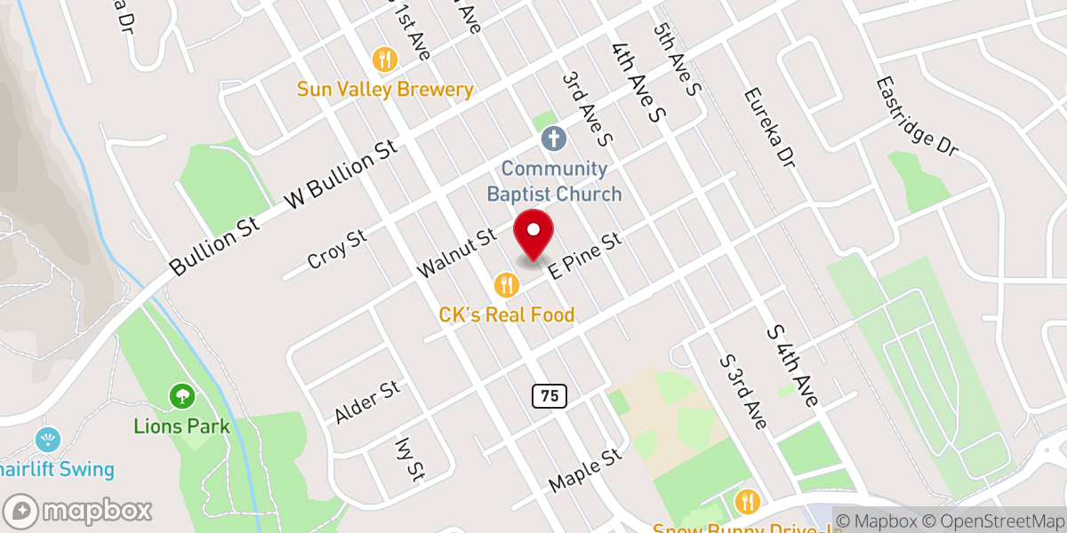 Map showing location of St Charles Church