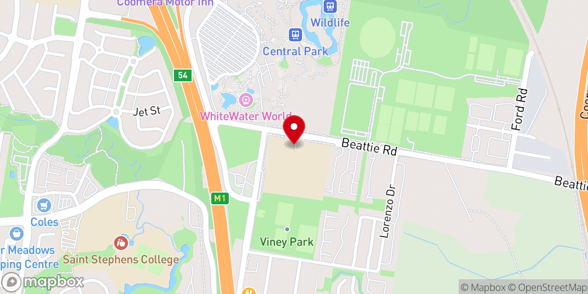 Map showing location of Gracepoint Pentecostal Church