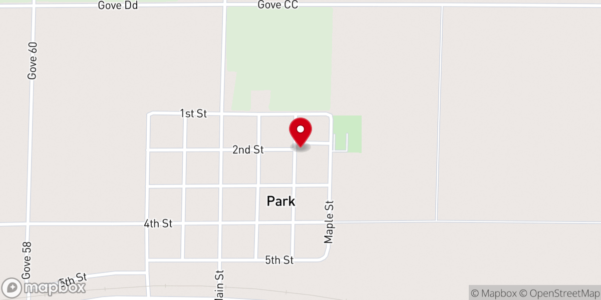 Map showing location of Sacred Heart Catholic Church