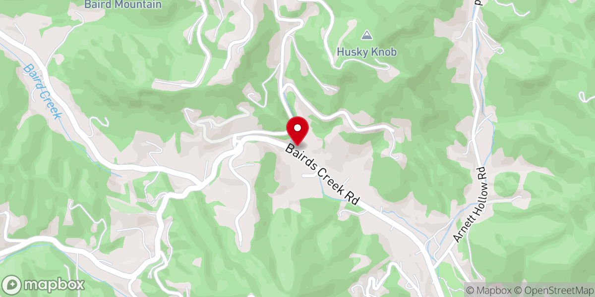 Map showing location of Mount Lebanon Baptist Church
