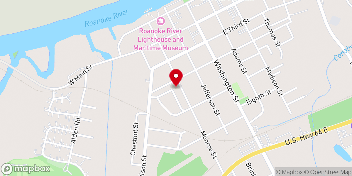 Map showing location of Spring Green Church of Christ