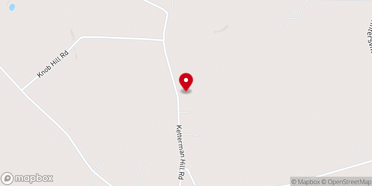 Map showing location of Hebron Mennonite Church