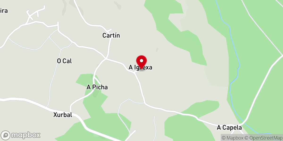 Map showing location of Iglesia de Santa María de Tardade
