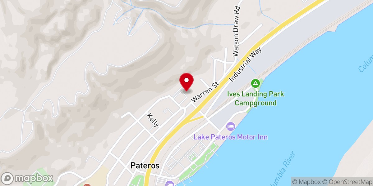 Map showing location of Pateros Community Church