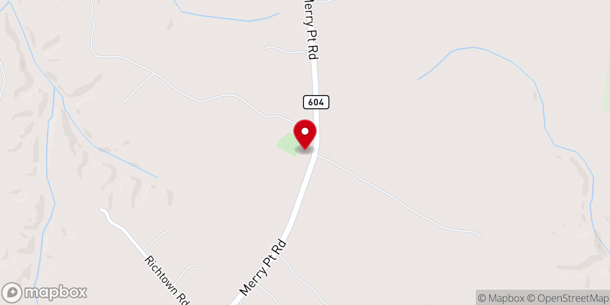 Map showing location of Willie Chapel Baptist Church