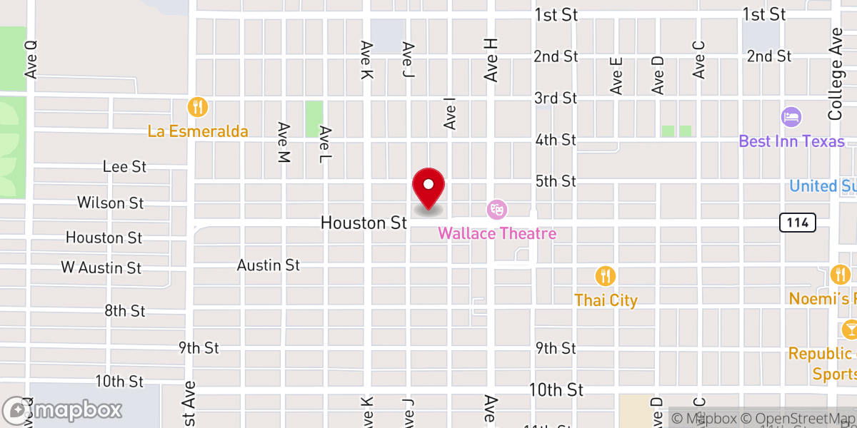 Map showing location of First Methodist Church