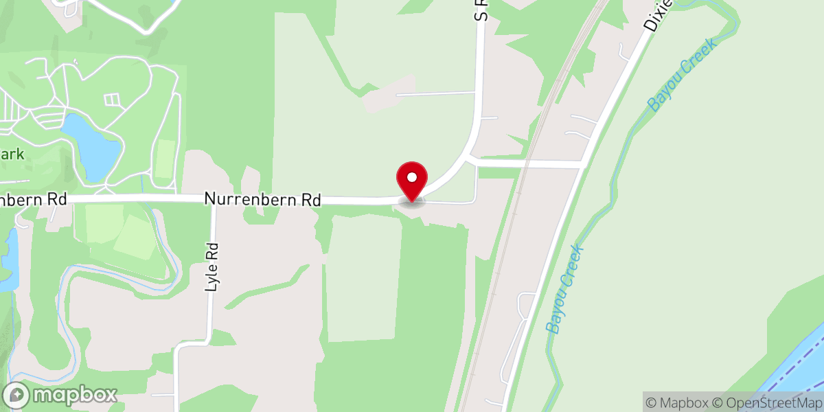 Map showing location of Dove Chapel Full Gospel Baptist