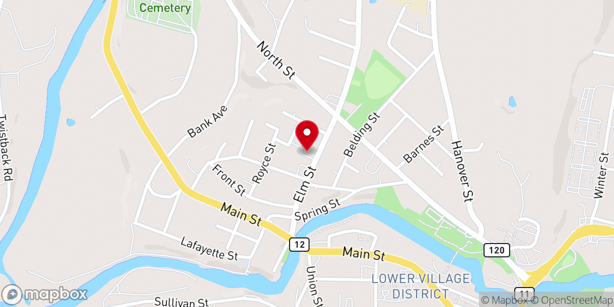 Map showing location of St Joseph Church