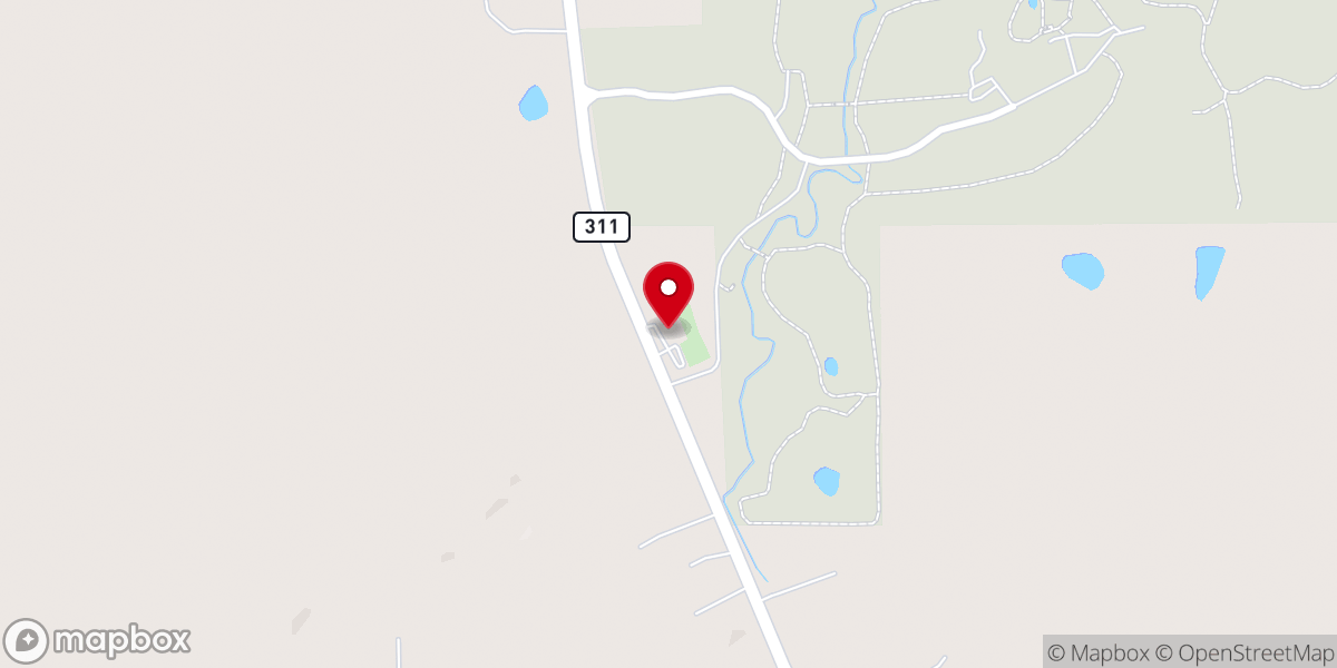 Map showing location of Strawberry Missionary Baptist Church