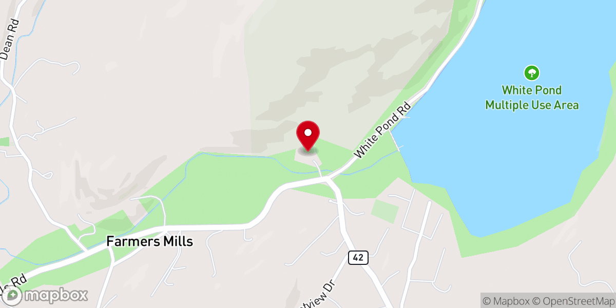 Map showing location of Kent & Fishkill Baptist Church