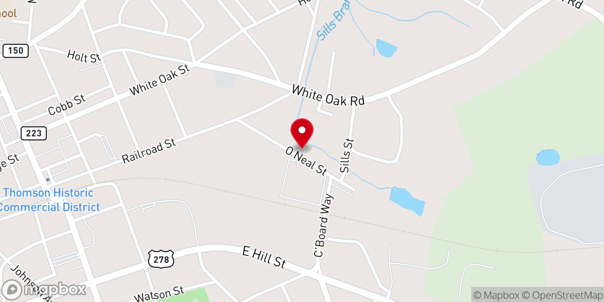 Map showing location of Greater St James AME Church