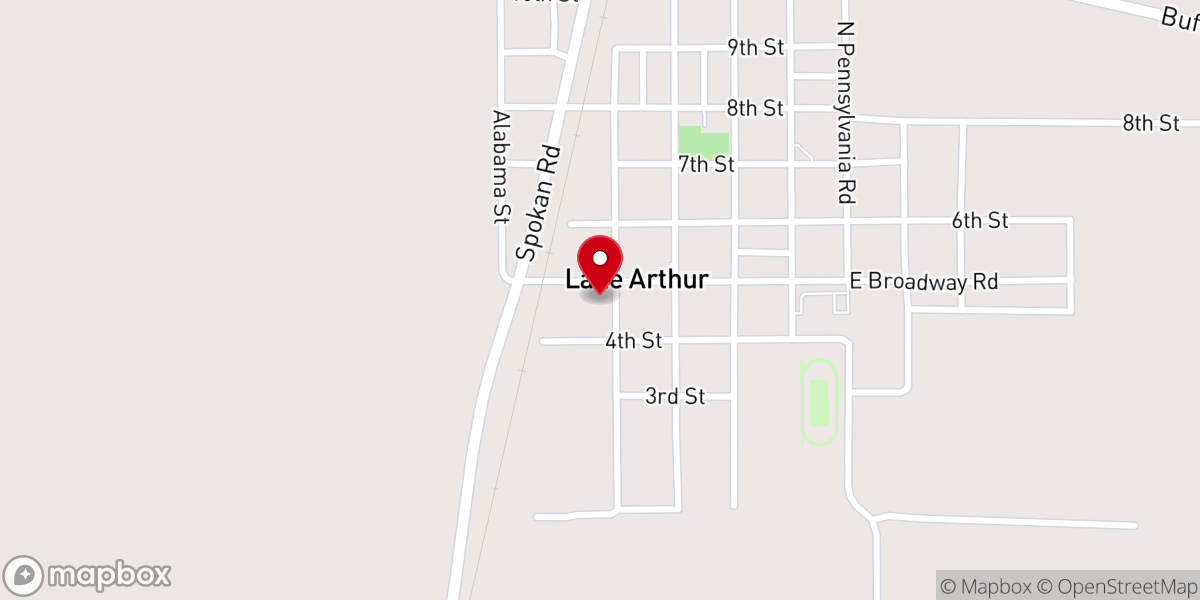 Map showing location of Our Lady of Guadalupe