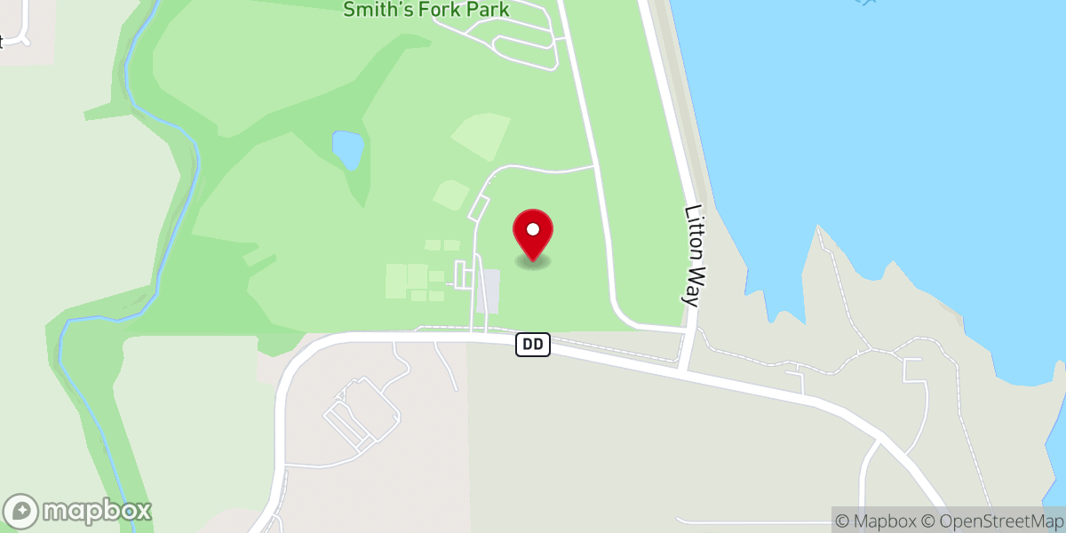 Map showing location of Trade Palms
