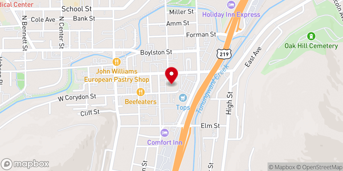 Map showing location of Divine Mercy Chapel