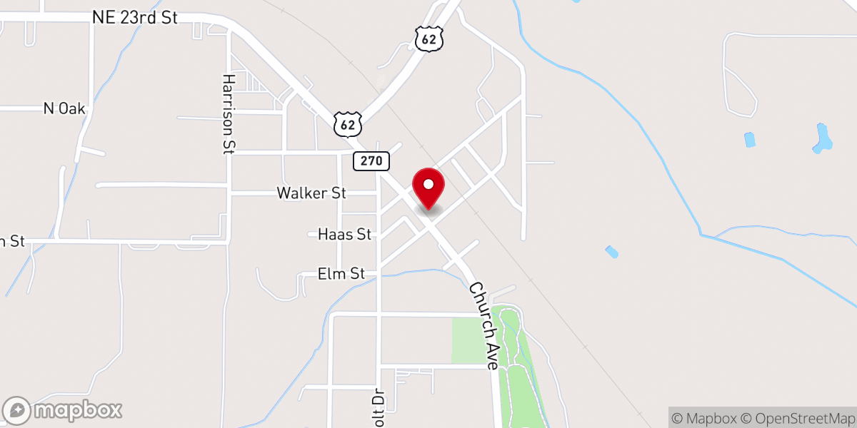 Map showing location of For the Love of Dogs Grooming Harrah Oklahoma