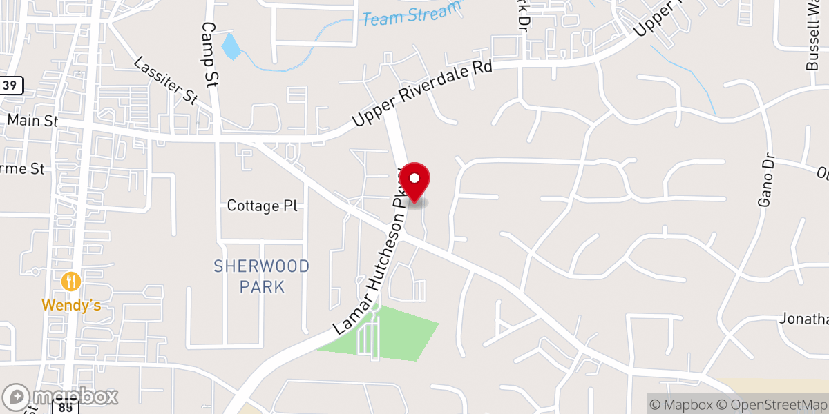 Map showing location of Tabernacle of Faith Church of God in Christ