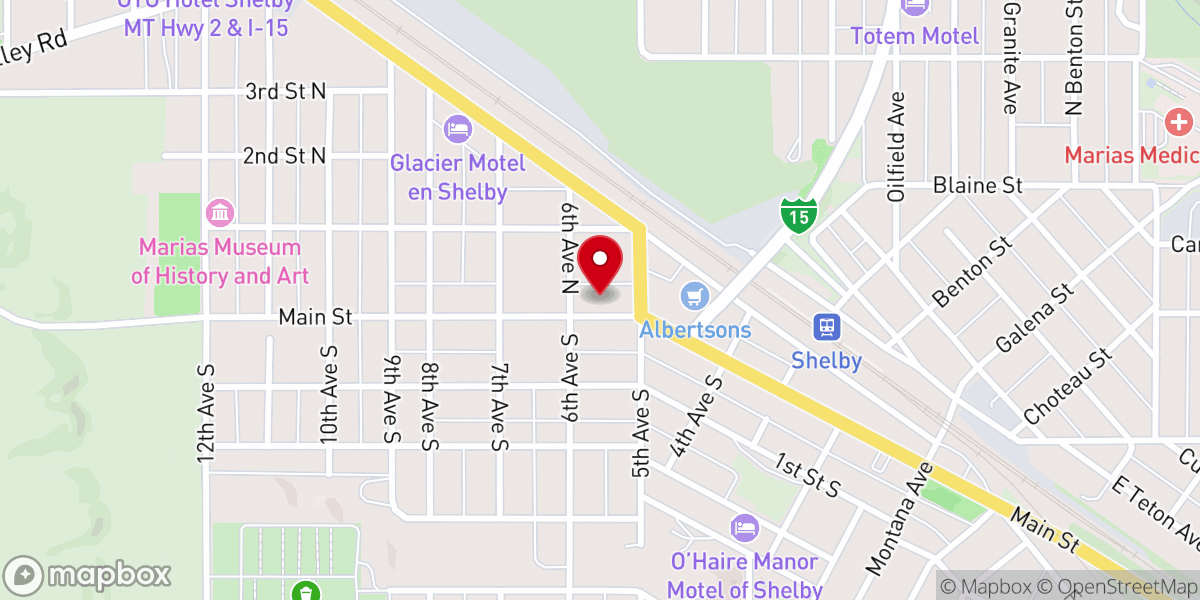 Map showing location of St William Catholic Church