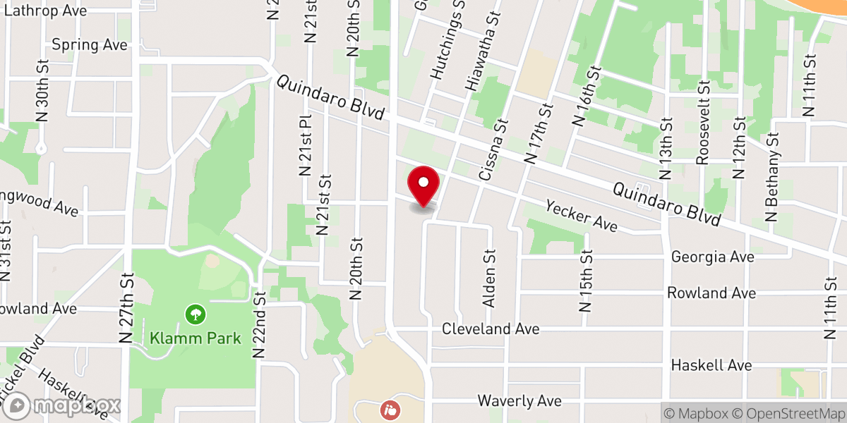 Map showing location of Bible Temple Missionary Baptist Church