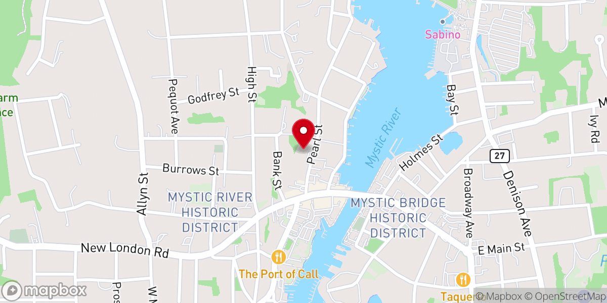 Map showing location of St Mark's Episcopal Church