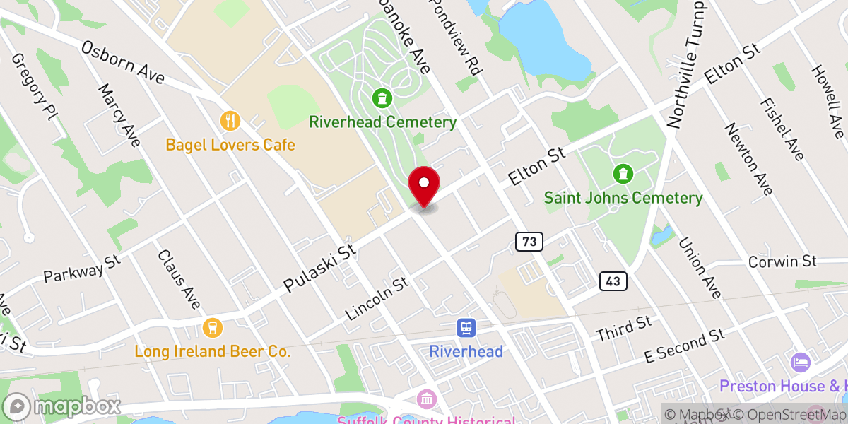 Map showing location of Hamptons Spanish Seventh-Day Adventist Church