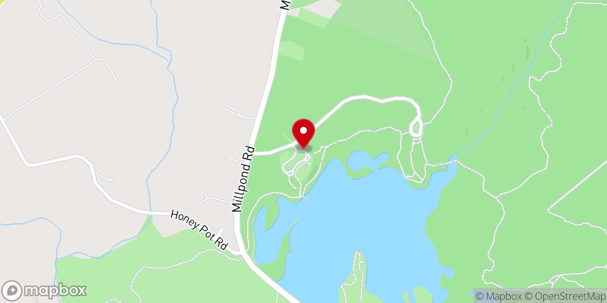 Map showing location of Merchants Millpond State Park