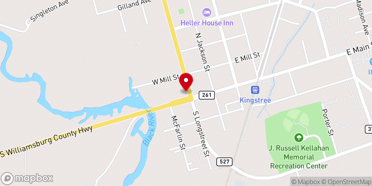 Map showing location of Greater Bethel AME Church