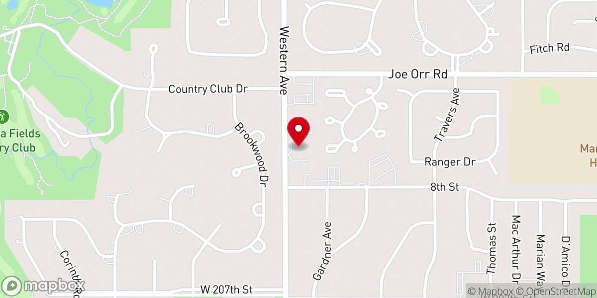 Map showing location of Cathedral of Joy Baptist Church