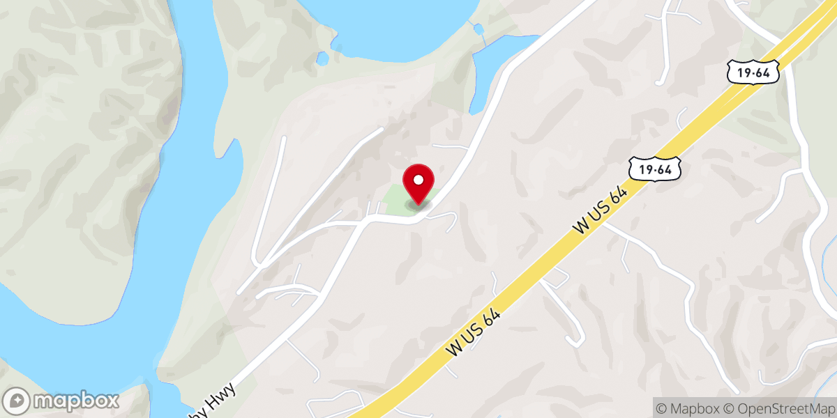 Map showing location of Mount Liberty Church