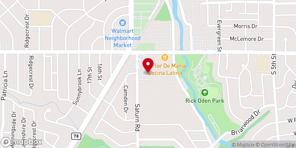 Map showing location of Emmanuel Anglican Church