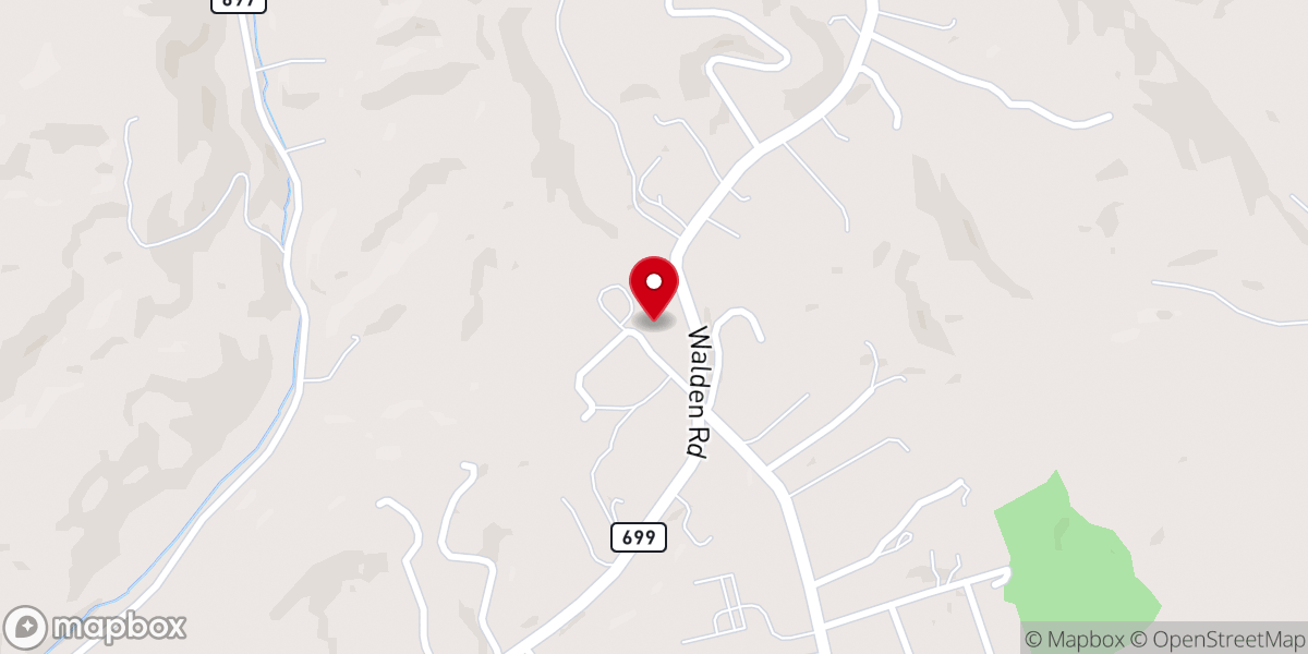 Map showing location of Temple Baptist Church
