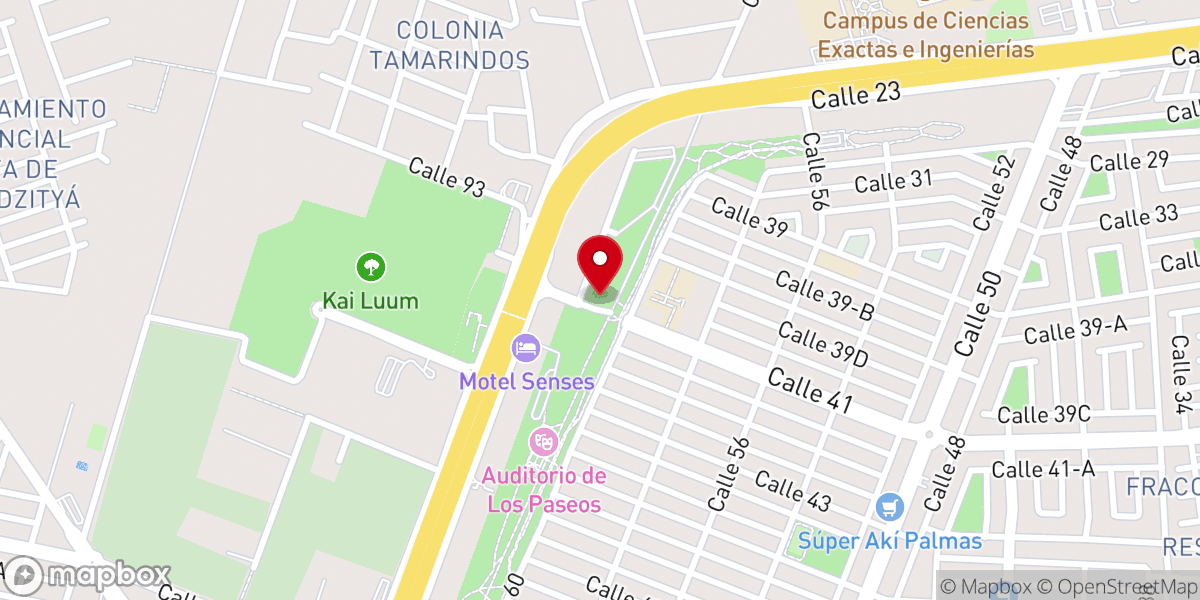 Map showing location of Iglesia Bautista Puerta Abierta