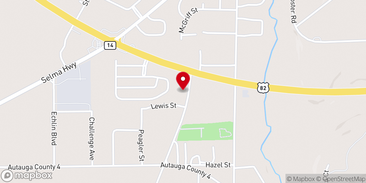 Map showing location of Mt Ramah PB Church