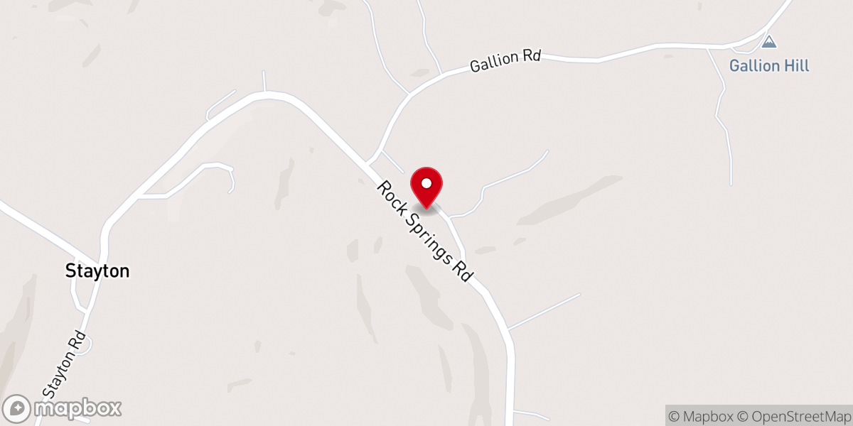 Map showing location of Friendship Church of Christ