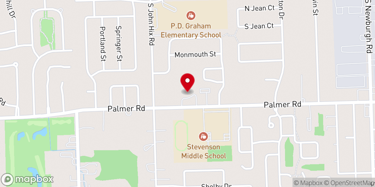 Map showing location of CrossWalk Community Church of the Nazarene