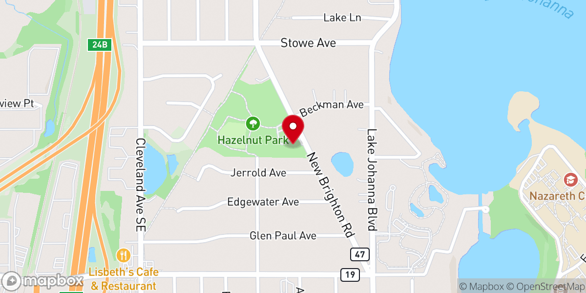 Map showing location of New Life in Christ Fellowship