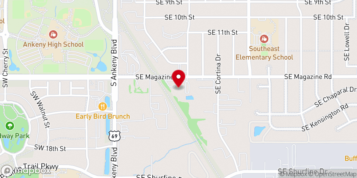 Map showing location of First Family Church