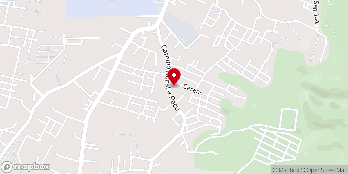 Map showing location of Ministerios Ebenezer casa de Dios el Shaddai