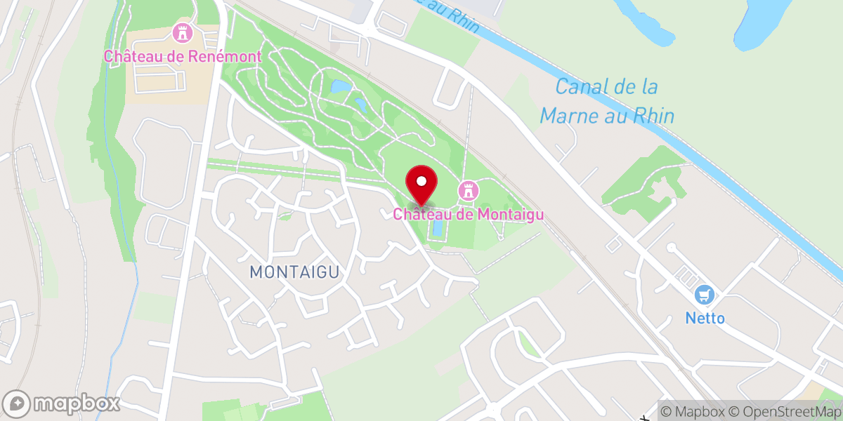 Map showing location of Chapelle Notre-Dame de Montaigu