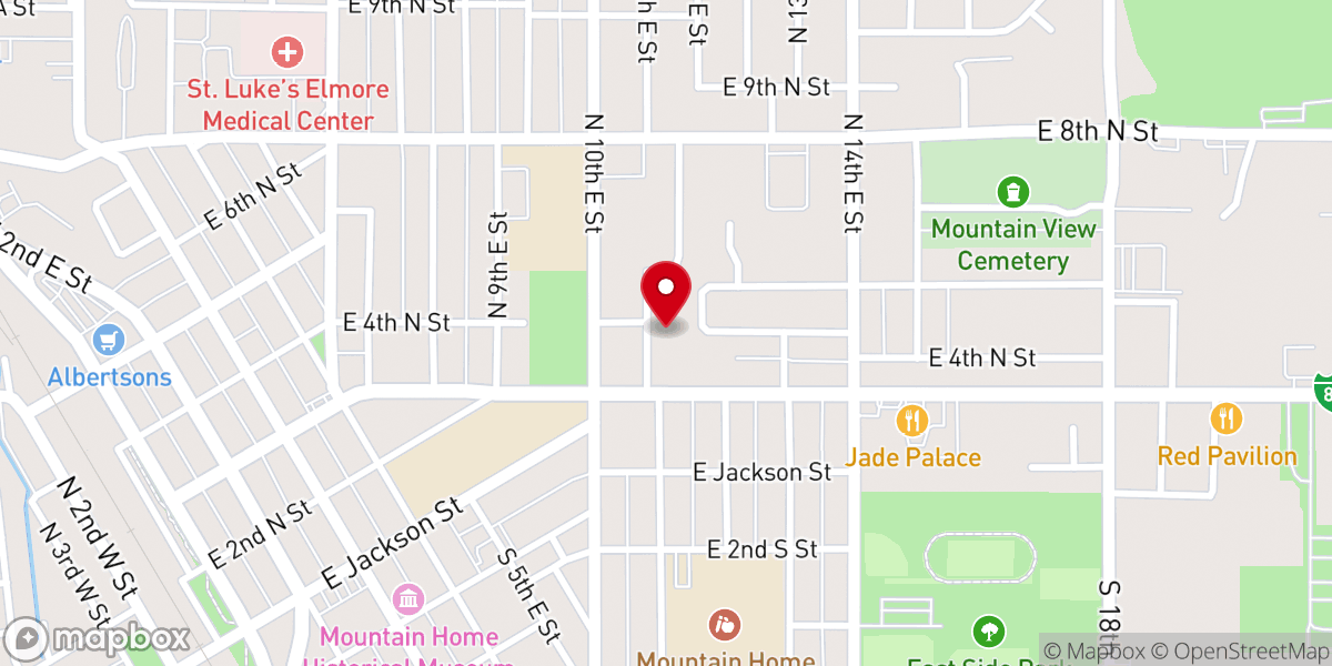 Map showing location of River of Life Family Worship Center