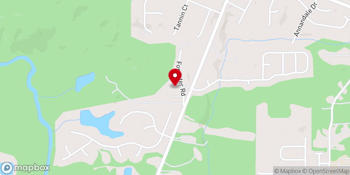 Map showing location of North View Baptist Church