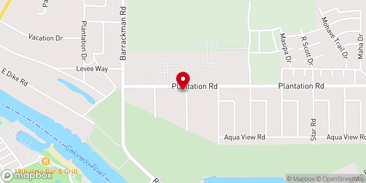 Map showing location of Calvary Chapel Mohave