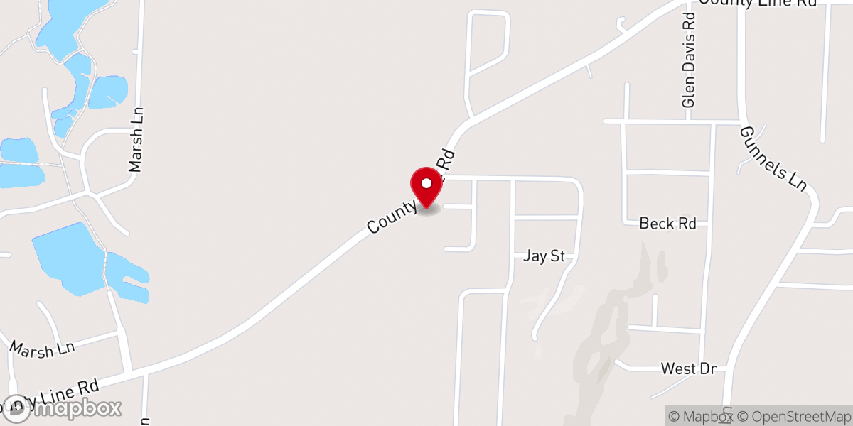 Map showing location of Cheaha Baptist Church