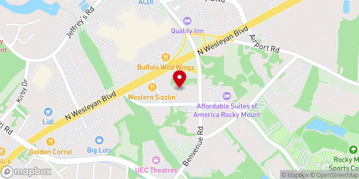 Map showing location of New Life Church